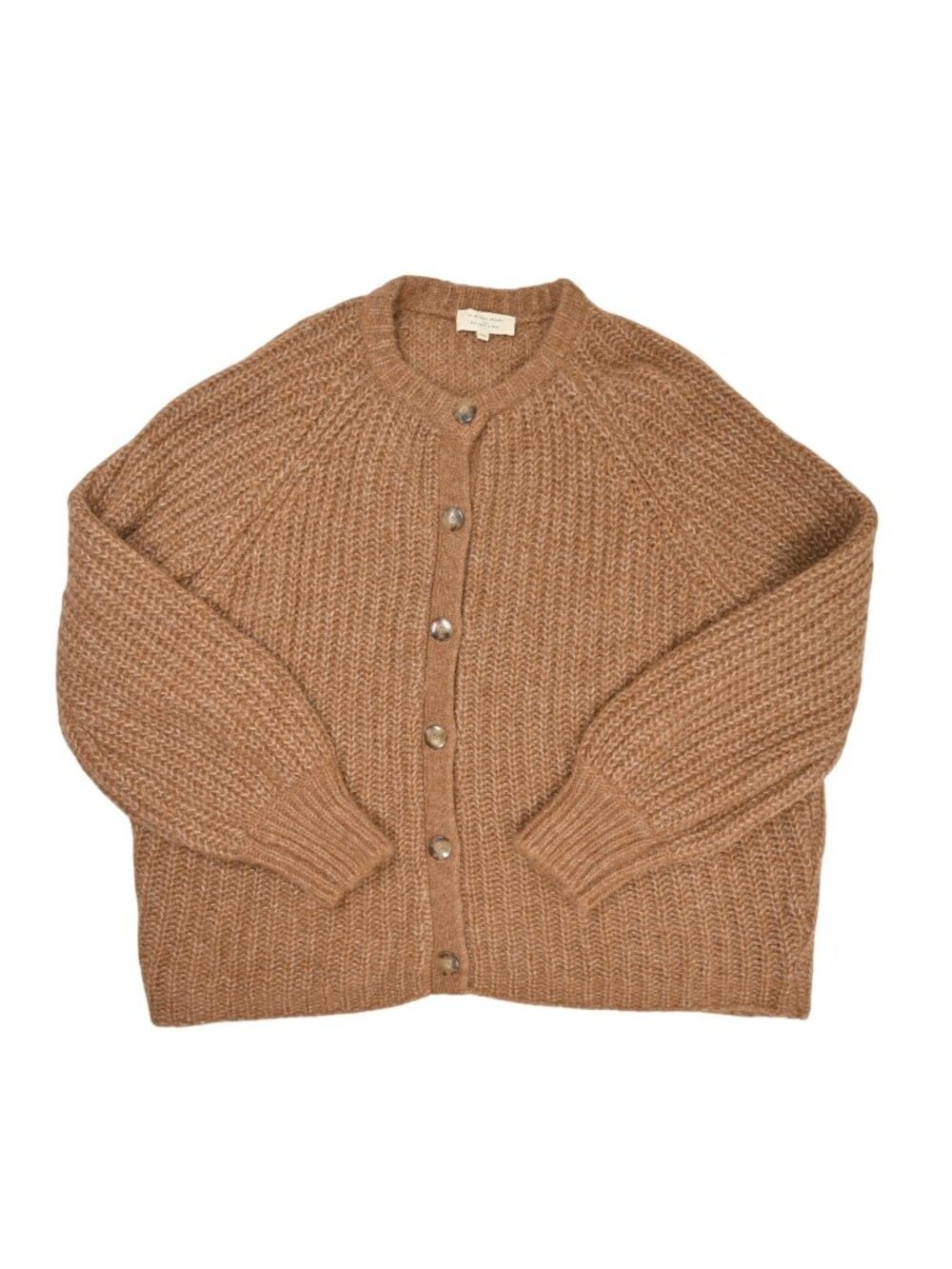 Sezane Emile Cardigan in Mottled Camel